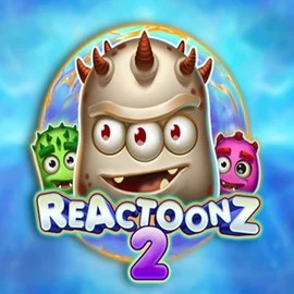 Reactoonz 2 by Play'n GO, showcased at betmazecasino.eu – game logo