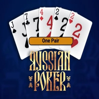 Russian Poker slot visual from OneTouch Games available on betmazecasino.eu